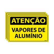 Combo 3 Placas De Sinalização Atenção Vapores De Alumínio 30x20 Ecom IA - SA55 F9e Combo 3 Placas De Sinalização Atenção Vapores De Alumínio 30x20 Ecom IA - SA55 F9e