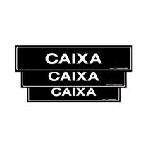 Combo 3 Placas De Sinalização Caixa 30x7 Qi Comunicação - A-401 Q1a