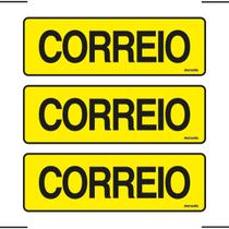 Combo 3 Placas De Sinalização Correio 20x7 Ekomunike - P-35 F9e Combo 3 Placas De Sinalização Correio 20x7 Ekomunike - P-35 F9e