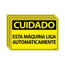 Combo 3 Placas De Sinalização Cuidado Esta Máquina Liga Automaticamente 30x20 Ecom IA - SC21 F9e Combo 3 Placas De Sinalização Cuidado Esta Máquina Liga Automaticamente 30x20 Ecom IA - SC21 F9e