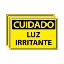 Combo 3 Placas De Sinalização Cuidado Luz Irritante 30x20 Ecom IA - SC72 F9e Combo 3 Placas De Sinalização Cuidado Luz Irritante 30x20 Ecom IA - SC72 F9e