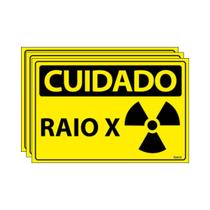 Combo 3 Placas De Sinalização Cuidado Raio X 30x20 Ecom IA - SC91 F9e Combo 3 Placas De Sinalização Cuidado Raio X 30x20 Ecom IA - SC91 F9e