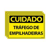 Combo 3 Placas De Sinalização Cuidado Tráfego De Empilhadeiras 30x20 Ecom IA - SC7 F9e Combo 3 Placas De Sinalização Cuidado Tráfego De Empilhadeiras 30x20 Ecom IA - SC7 F9e