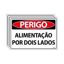 Combo 3 Placas De Sinalização Perigo Alimentação Por Dois Lados 30x20 Ecom IA - SP49 F9e Combo 3 Placas De Sinalização Perigo Alimentação Por Dois Lados 30x20 Ecom IA - SP49 F9e