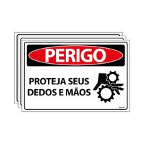 Combo 3 Placas De Sinalização Perigo Proteja Seus Dedos E Mãos 30x20 Ecom IA - SP62 F9e Combo 3 Placas De Sinalização Perigo Proteja Seus Dedos E Mãos 30x20 Ecom IA - SP62 F9e