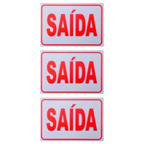 Combo 3 Placas De Sinalização Saída 30X20 Pacific - Ps17 F5e Combo 3 Placas De Sinalização Saída 30X20 Pacific - Ps17 F5e