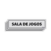 Combo 3 Placas De Sinalização Sala De Jogos 30x7 Ecom IA - B-523/3 F9e