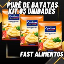 Combo 3 pure de batata 800 gr pacote qualimax Combo 3 pure de batata 800 gr pacote qualimax