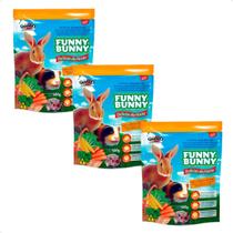 Combo 3 Ração Funny Bunny Delícias da Horta Coelhos, Hamster e Roedores - 500 g Combo 3 Ração Funny Bunny Delícias da Horta Coelhos, Hamster e Roedores - 500 g