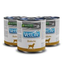 Combo 3 Ração Úmida Vet Life Diabetic Cães - 300g Combo 3 Ração Úmida Vet Life Diabetic Cães - 300g