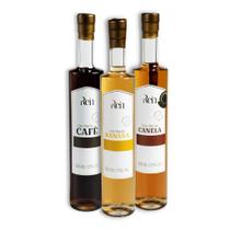 Combo 3 Rein Licores Finos Banana, Canela e Café