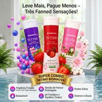 Combo 3 Sabonetes Íntimos Rosa Mosqueta e Algodão, Morango e Bubbaloom Leve Mais Pague Menos
