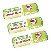 Combo 3 Saco De Lixo Pia e Banheiro com Aroma Citronela 30un - 30L Combo 3 Saco De Lixo Pia e Banheiro com Aroma Citronela 30un - 30L