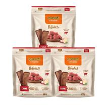 Combo 3 Special Dog Ultralife Bifinhos Sabor Carne - 400g