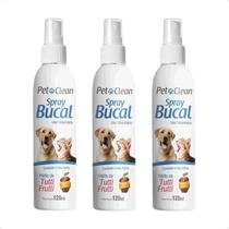 Combo 3 Spray Bucal Pet Clean Tutti-Frutti - 120ml