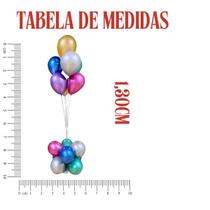 Combo 3 Suporte Balão Base 1,30m Armação Decoração Festa Combo 3 Suporte Balão Base 1,30m Armação Decoração Festa