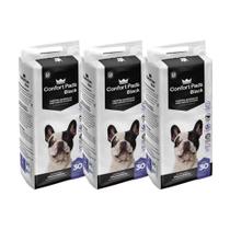 Combo 3 Tapete Higiênico Confort Pads Black 80x 60cm 30 un