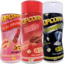 Combo 3 Temperos Pipoca Popcorn Sabores Bacon, Sal Do Combo 3 Temperos Pipoca Popcorn Sabores Bacon, Sal Do