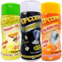 Combo 3 Temperos Pipoca Popcorn Sabores Parmesão E Alho, Combo 3 Temperos Pipoca Popcorn Sabores Parmesão E Alho,