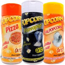 Combo 3 Temperos Pipoca Popcorn Sabores Pizza, Flavapop