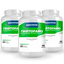 Combo 3 Triptofano 190mg - 60 Cápsulas Newnutrition
