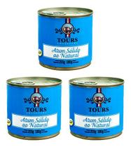 Combo 3 Un Atum Solido Ao Natural 180g Tours Combo 3 Un Atum Solido Ao Natural 180g Tours