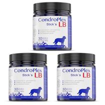 Combo 3 Unidades Condroplex LB Sticks 30 Bastões 630g sup Cães - Avert Combo 3 Unidades Condroplex LB Sticks 30 Bastões 630g sup Cães - Avert
