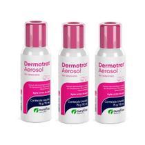 Combo 3 unidades Dermotrat Liquido 120 ml Pet Ouro Fino