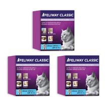 Combo 3 unidades Feliway Classic Completo com Difusor Gatos 48ml - CEVA Combo 3 unidades Feliway Classic Completo com Difusor Gatos 48ml - CEVA