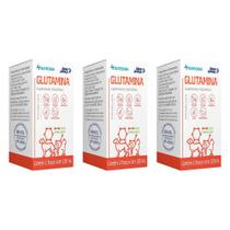 Combo 3 Unidades Glutamina Nutrisana 120 ml suplemento Cães e Gatos - Mundo Animal