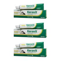 Combo 3 unidades Keravit Pomada - 5 g
