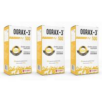 Combo 3 Unidades Ograx-3 500mg 30 Capsulas Cães e Gatos Avert