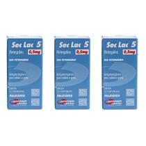 Combo 3 unidades Sec Lac 5 Antigalactogênico 0,5mg - 16 comprimidos Combo 3 unidades Sec Lac 5 Antigalactogênico 0,5mg - 16 comprimidos