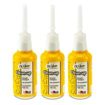 Combo 3 unidades Solução Otológica Agener União Clean Up - 100 mL