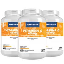 Combo 3 Vitamina C 45mg - 120 Comprimidos NEWNUTRITION