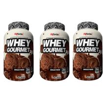 Combo 3 Whey Gourmet Fn Forbis 907G - Chocolate