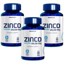 Combo 3 Zinco Quelato Imunidade 180 Cápsulas Natunéctar Combo 3 Zinco Quelato Imunidade 180 Cápsulas Natunéctar