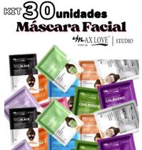 Combo 30 Máscaras Para Limpeza Facial Skin Care - Max Love