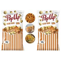 Combo 30 Sacos Pipoca Doce Pop Up Sabor Caramelo 50G Snacks