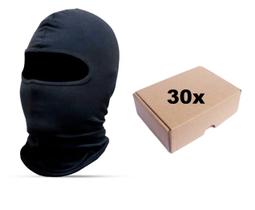 Combo 30 Touca Capuz Ninja Balaclava Proteção Frio Inverno Preta Moto Motoboy Paintball Tático Militar