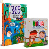 Combo 365 Historias Com Qr + A Bíblia Da Criança (Infantil)