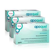 Combo 3cx Apoquel 3,6mg 20 Comprimidos Dermatológico para Cães Zoetis Combo 3cx Apoquel 3,6mg 20 Comprimidos Dermatológico para Cães Zoetis