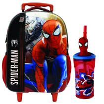 Combo 3D Mochila + Garrafa Spider Man