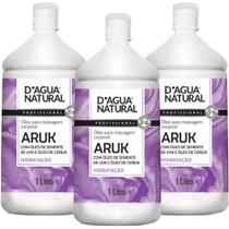 Combo 3un óleo massagem semente uva cereja 1lt dagua natural
