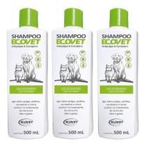 Combo 3un Shampoo Ecovet 500ml