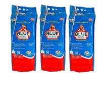 Combo 3und Tapete Higiênico Cães Blue Premium 82X60Cm 30und