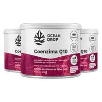 Combo 3x Coenzima Q10 Vitamina E 60Caps 500mg - Ocean Drop