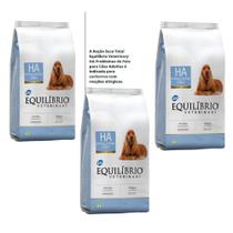 Combo 3X Ração Equilíbrio Veterinary Cão Hipoalergênicos 2Kg