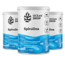 Combo 3x Spirulina B12 Ferro 520mg 240 Caps - Ocean Drop