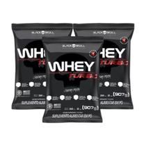 Combo 3x Whey Protein Turbo Refil - 907g Cada - Caveira Preta / Black Skull